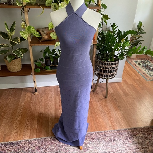 Herve Leger Purple Maxi Dress - Picture 5 of 13